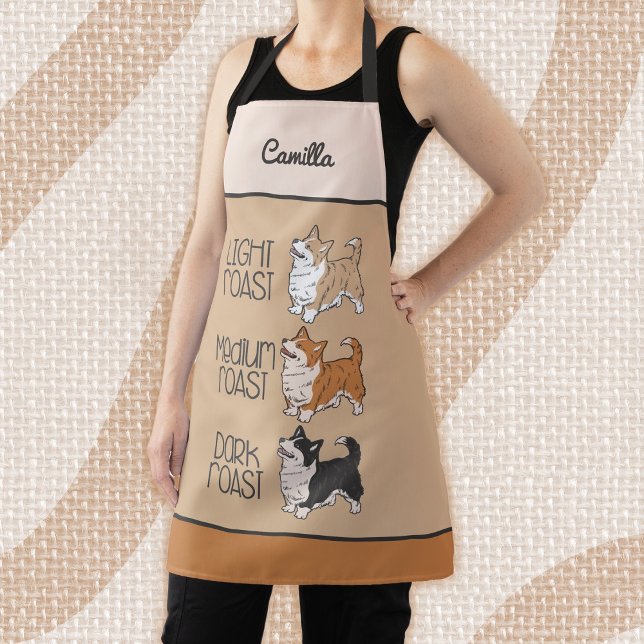Corgi Hund & Kaffee Schürze (Von Creator hochgeladen)