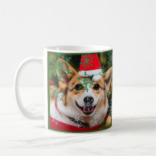 Corgi Hund lächelt Weihnachtsspass Kaffeetasse
