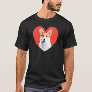 Corgi Hund Liebe Herz Rot Süßes Tier Haustier T-Shirt