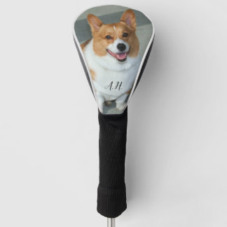 Corgi Hund mit Monogramm Golf Headcover