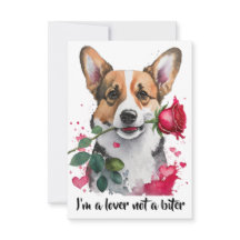 Corgi-Hund mit Rose Note Card