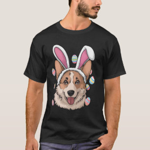Corgi-Hund-Osterhase T-Shirt