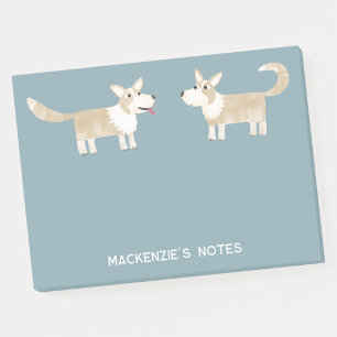 Corgi Hund Personalisiert Post-it Klebezettel