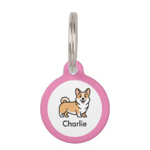 Corgi-Hund personalisiertes Haustier-ID-Tag