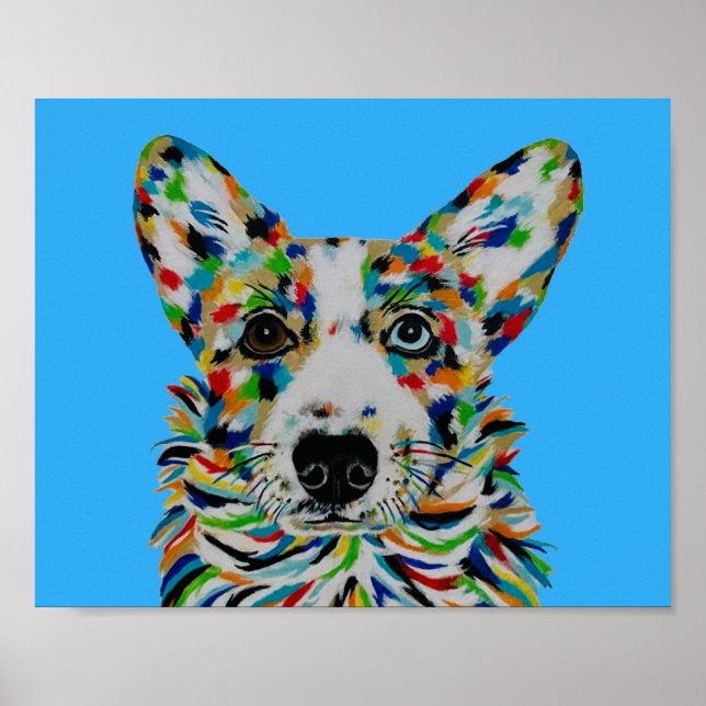 Corgi Hund Poster (Vorne)