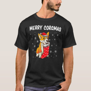 Corgi Hund Rentiere Frohe Corgmas Santa Corgi Chri T-Shirt