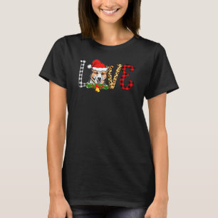 Corgi Hund Santa Weihnachten Xmas Büffel Kariert R T-Shirt