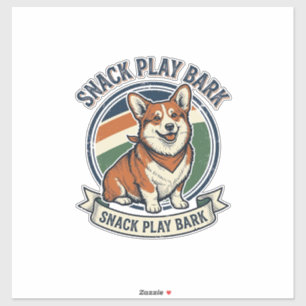 Corgi-Hund-Shirt Lustige Vintage-Prägung Tierliebh Aufkleber