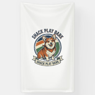 Corgi-Hund-Shirt Lustige Vintage-Prägung Tierliebh Banner