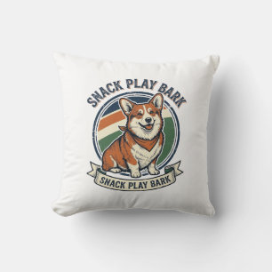 Corgi-Hund-Shirt Lustige Vintage-Prägung Tierliebh Kissen