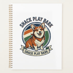 Corgi-Hund-Shirt Lustige Vintage-Prägung Tierliebh Planer