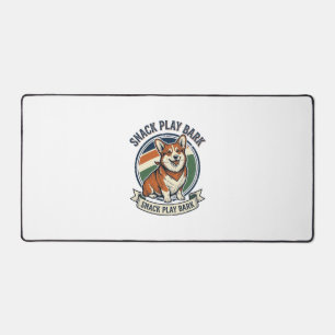 Corgi-Hund-Shirt Lustige Vintage-Prägung Tierliebh Schreibtischunterlage