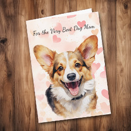 Corgi Hund Sie machen meinen Schwanz Wag Mama Feiertagskarte