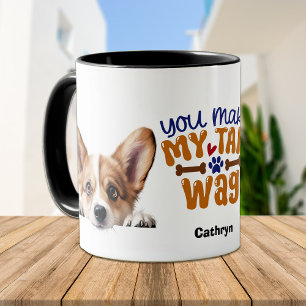 Corgi Hund Sie machen meinen Schwanz Wag Tasse