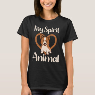 Corgi Hund T Hunde Mama Vater My Spirit Animal T-Shirt