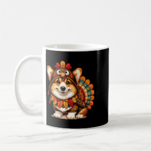 Corgi-Hund Truthahn Thanksgiving-Kostüm Frauen Män Kaffeetasse