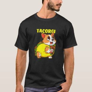 Corgi-Hund und Taco Tacorgi für ein Corgi-Welpe T-Shirt