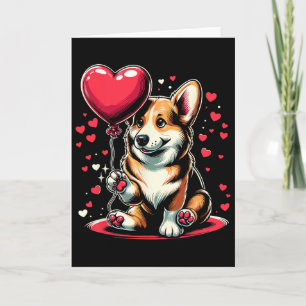 Corgi-Hund Valentinstag Hundebesitzer Valentinsgru Karte