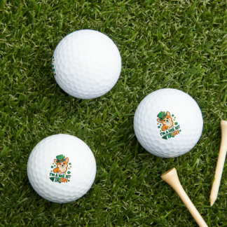 Corgi-Hund "Wee Bit Irish" Lustiges St. Patrick's Golfball