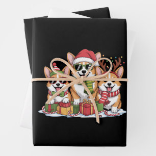 Corgi-Hund Weihnachten Mutter Hunde Liebhaber Weih Geschenkpapier Set