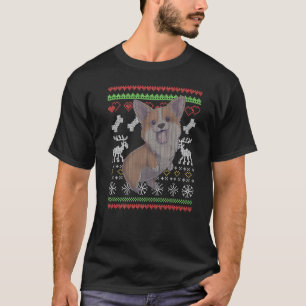 Corgi Hund Weihnachtsmann Hässliches Weihnachtsmus T-Shirt