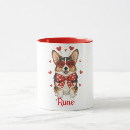Corgi-Hunde-Kaffeetasse Frohen Valentinstag 2026 Tasse