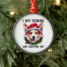 Corgi I just Freak Liebe Weihnachten Weihnachten W