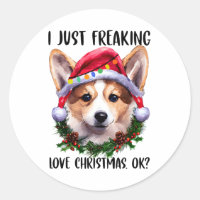 Corgi I just Freak Liebe Weihnachten Weihnachten W