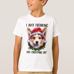 Corgi I just Freak Liebe Weihnachten Weihnachten W T-Shirt