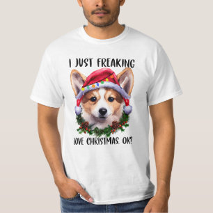 Corgi I just Freak Liebe Weihnachten Weihnachten W T-Shirt