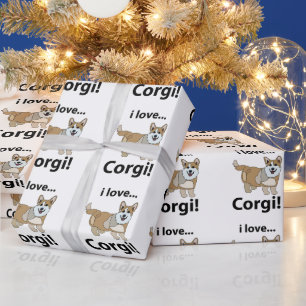 Corgi I Liebe Corgi Geschenkpapier