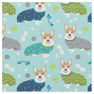 Corgi in Pjs Stoff