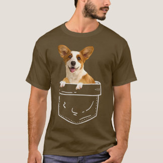 Corgi in Pocket Corgi Hund Lover T-Shirt
