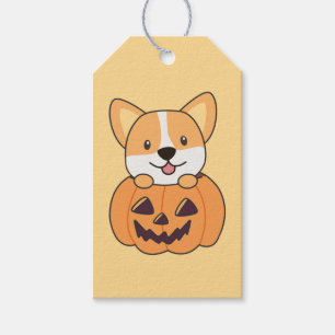 Corgi in Pumpkin Niedliche Hunde Happy Halloween G Geschenkanhänger