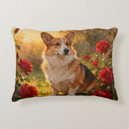 Corgi in the Roses III Dekokissen