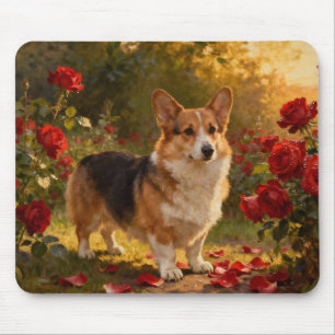 Corgi in the Roses V Mousepad