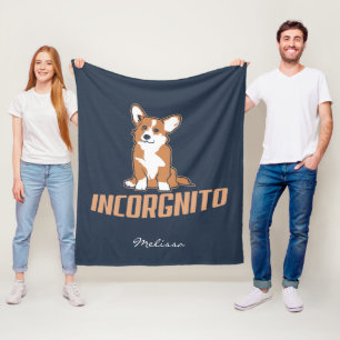 Corgi Incognito Mama Gag Fleecedecke