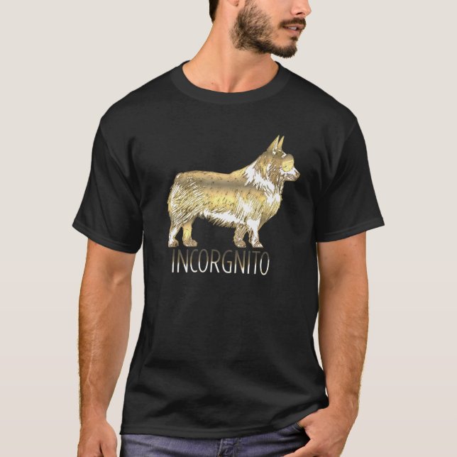 Corgi Incorgnito T-Shirt (Vorderseite)