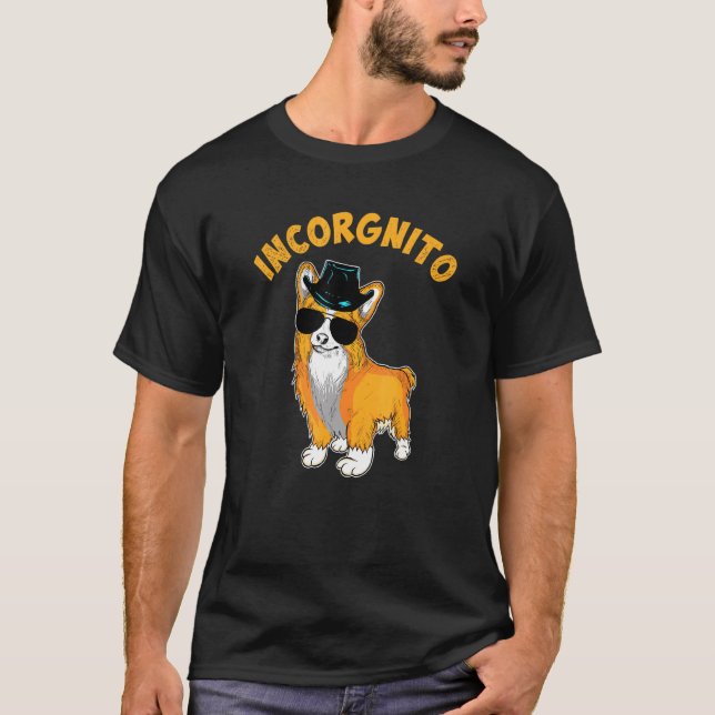 Corgi Inkognito Corgi Hund T-Shirt (Vorderseite)