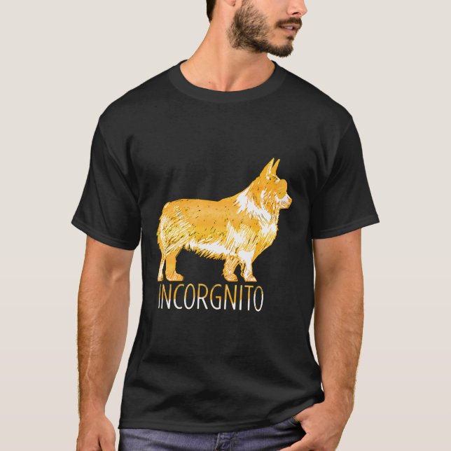 Corgi Inkognito   T-Shirt (Vorderseite)
