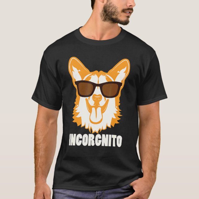 Corgi Inkognito T-Shirt (Vorderseite)