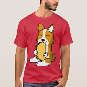 Corgi isst einen Taco-Hund-469 T-Shirt