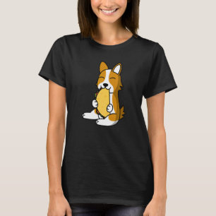Corgi isst einen Taco-Hund T-Shirt
