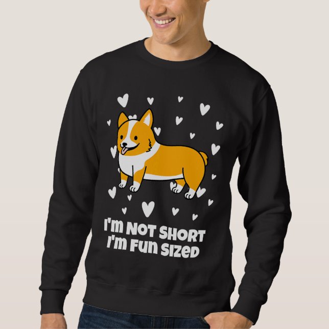 Corgi ist nicht Kurz Sweatshirt (Vorderseite)