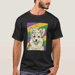 Corgi Jester Mardi Gras Dog Mama oder Vater T-Shirt