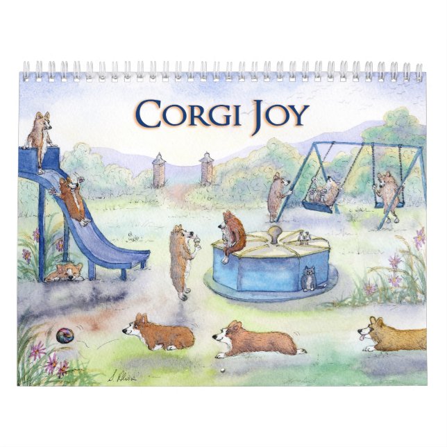 Corgi Joy Kalender - Corgi Hunde genießen das Lebe (Titelbild)
