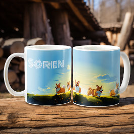 Corgi Joy - Personalisiert Kaffeetasse