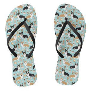 Corgi-Kaffee drehen Reinfälle - Wolljacke Corgis Flip Flops