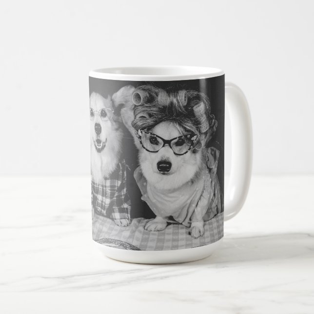 Corgi-Kaffee-Tasse Kaffeetasse (VorderseiteRechts)