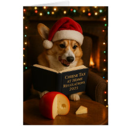 Corgi-'Käse-Steuer'-Weihnachtskarte